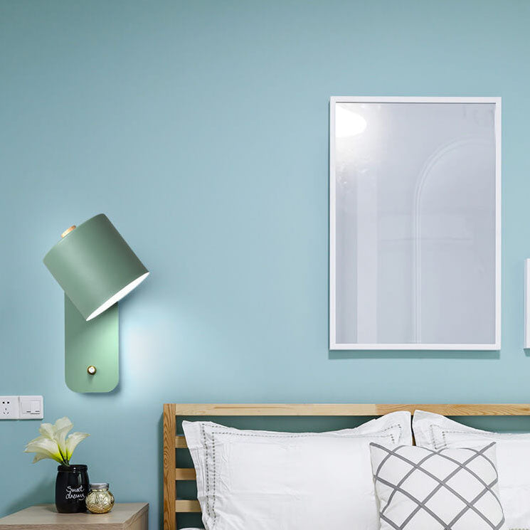 Odalys Nordic Metal Cylinder Wall Sconce for Hallway and Bedside Lighting