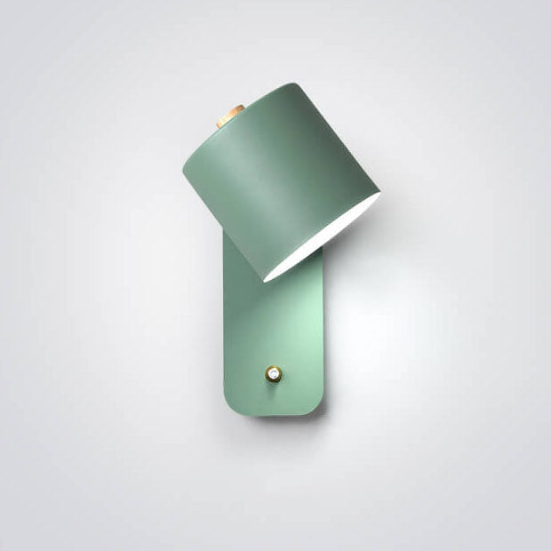 Odalys Nordic Metal Cylinder Wall Sconce for Hallway and Bedside Lighting
