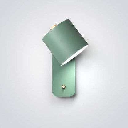 Odalys Nordic Metal Cylinder Wall Sconce for Hallway and Bedside Lighting