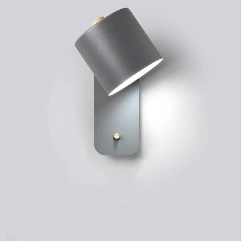 Odalys Nordic Metal Cylinder Wall Sconce for Hallway and Bedside Lighting