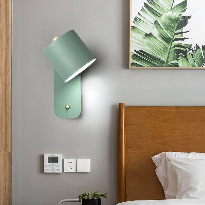 Odalys Nordic Metal Cylinder Wall Sconce for Hallway and Bedside Lighting