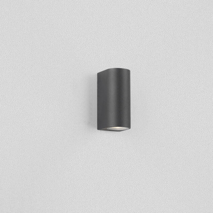 Palladine Minimalist Black Aluminum Cylinder Wall Light Waterproof for Outdoor Patio