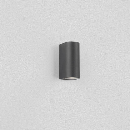 Palladine Minimalist Black Aluminum Cylinder Wall Light Waterproof for Outdoor Patio