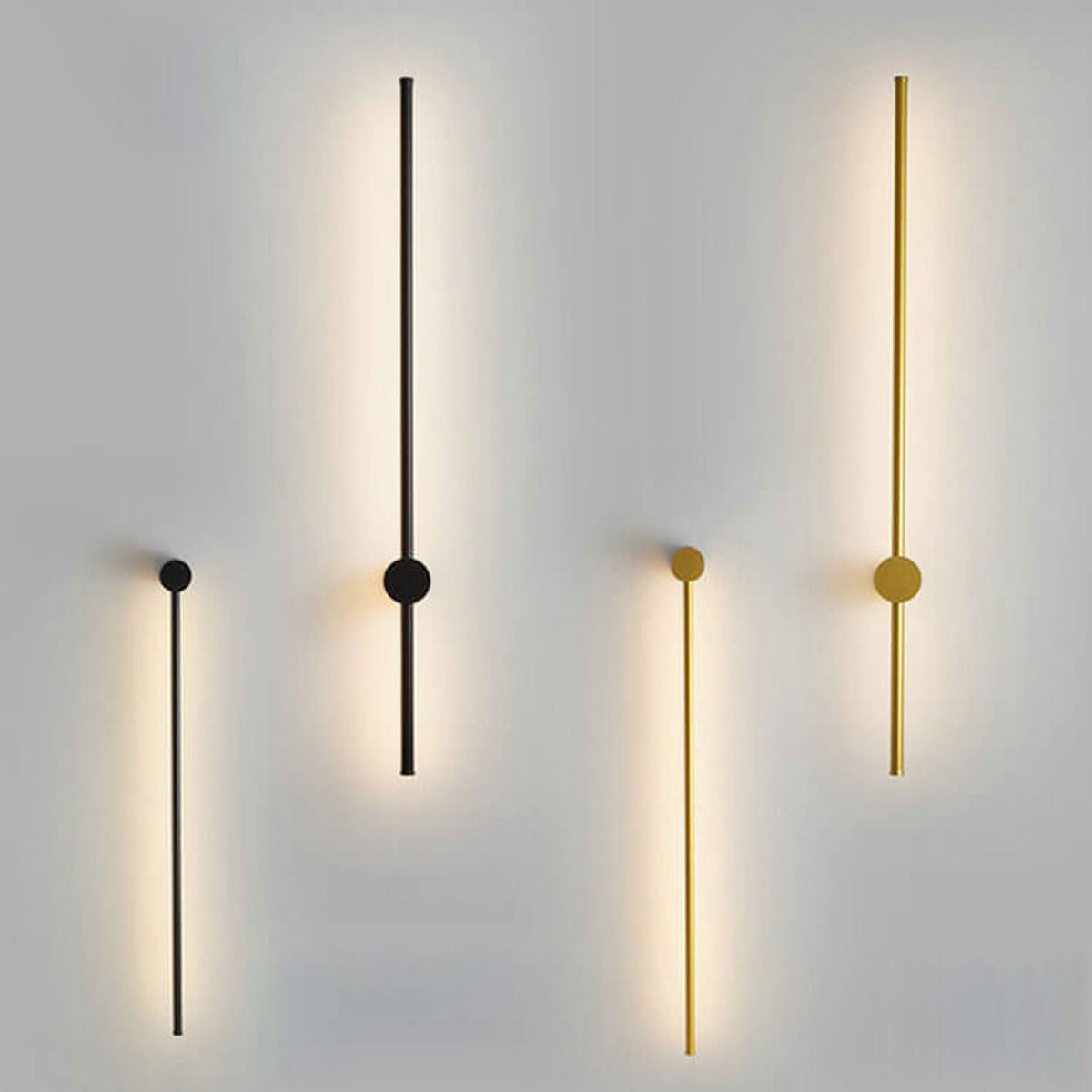 Xiomara Minimalist Aluminum LED Strip Wall Sconce with Dimmable Glow for Hallway Lighting