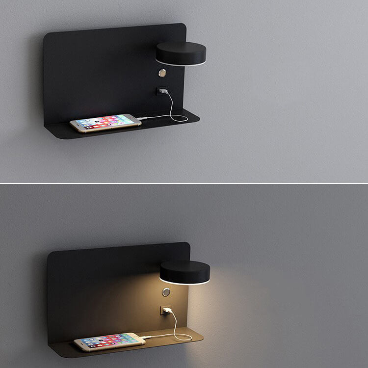 Juverna Modern Iron Square LED Wall Sconce for Hallway and Stairwell Lighting
