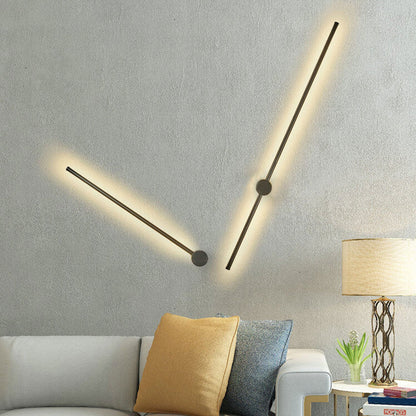 Xiomara Minimalist Aluminum LED Strip Wall Sconce with Dimmable Glow for Hallway Lighting