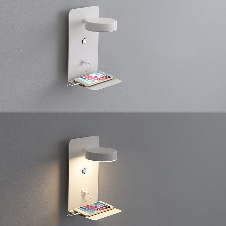 Juverna Modern Iron Square LED Wall Sconce for Hallway and Stairwell Lighting