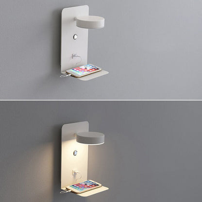 Juverna Modern Iron Square LED Wall Sconce for Hallway and Stairwell Lighting