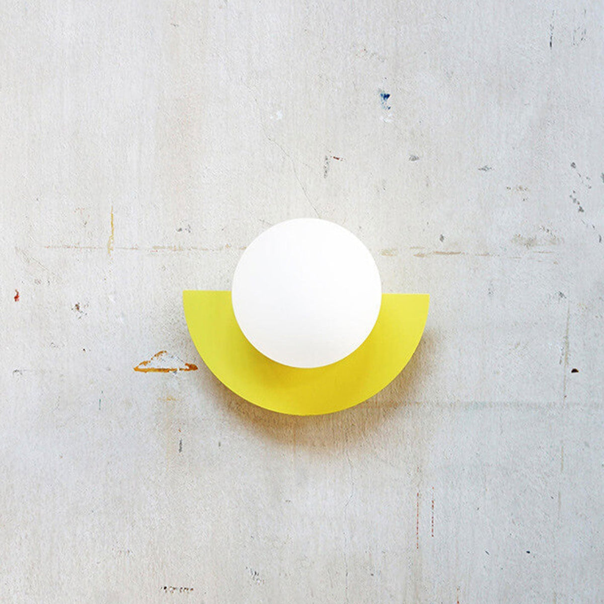 Cathalina Minimalist Iron Spherical Wall Sconce with Glass Shade for Hallway Lighting