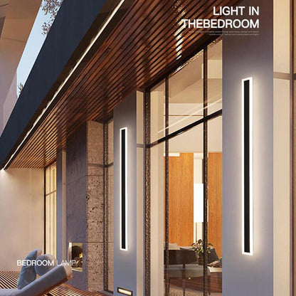 Zephyrine Modern Acrylic LED Bar Wall Sconce Weatherproof for Porch and Patio Lighting