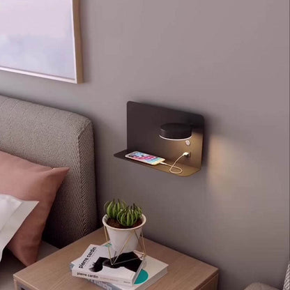 Juverna Modern Iron Square LED Wall Sconce for Hallway and Stairwell Lighting