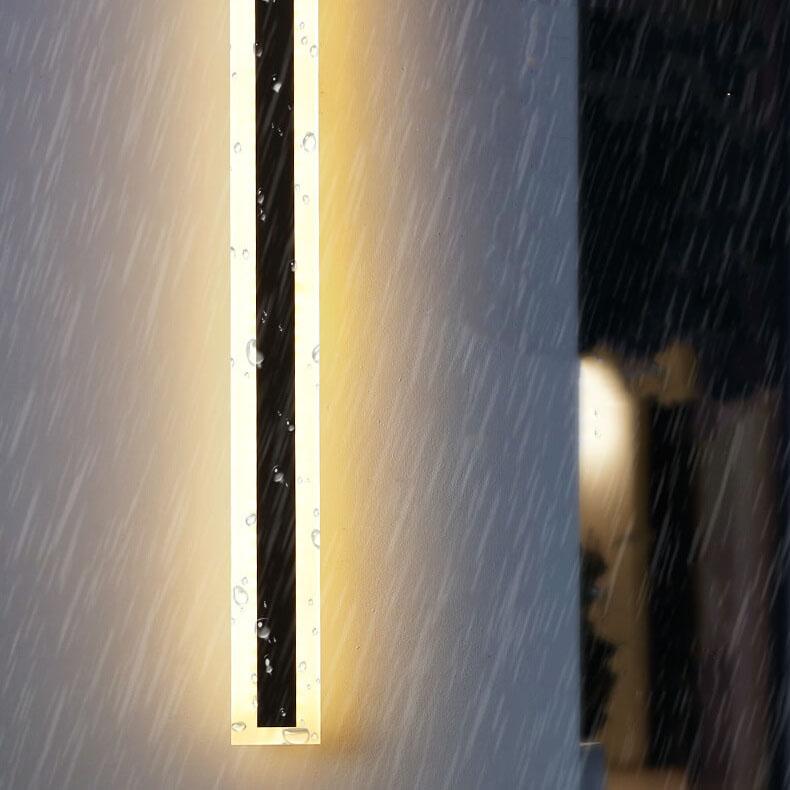 Zephyrine Modern Acrylic LED Bar Wall Sconce Weatherproof for Porch and Patio Lighting