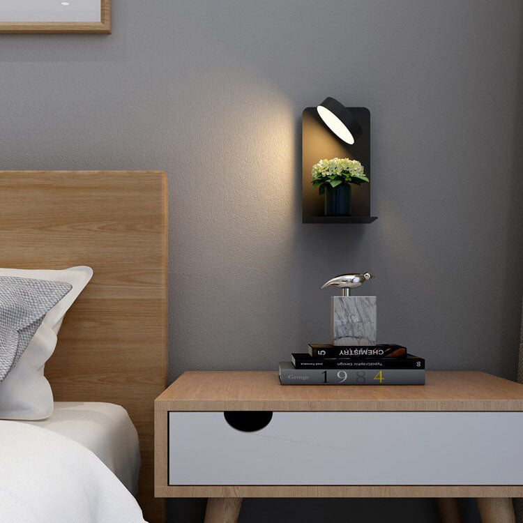 Juverna Modern Iron Square LED Wall Sconce for Hallway and Stairwell Lighting