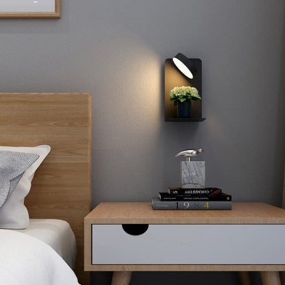 Juverna Modern Iron Square LED Wall Sconce for Hallway and Stairwell Lighting