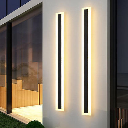 Zephyrine Modern Acrylic LED Bar Wall Sconce Weatherproof for Porch and Patio Lighting