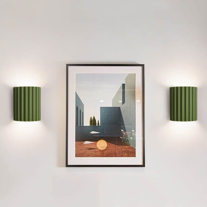 Quilliane Modern Resin Cylinder Wall Sconce for Hallway Accent Lighting
