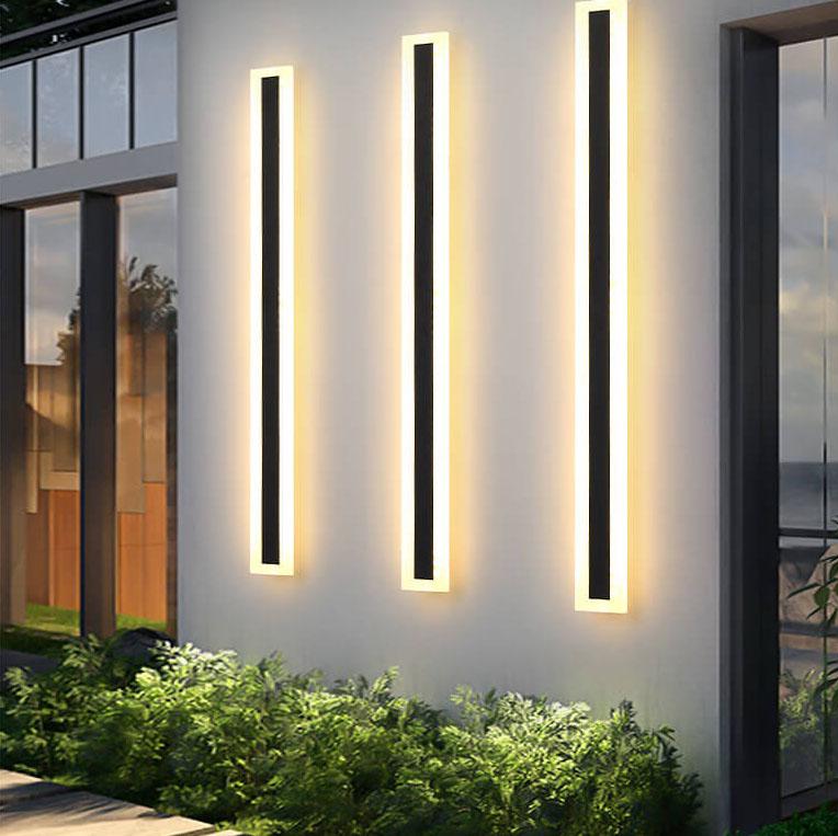 Zephyrine Modern Acrylic LED Bar Wall Sconce Weatherproof for Porch and Patio Lighting