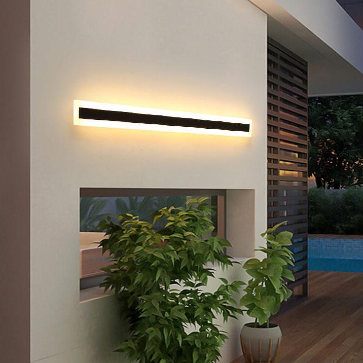 Zephyrine Modern Acrylic LED Bar Wall Sconce Weatherproof for Porch and Patio Lighting