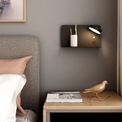 Juverna Modern Iron Square LED Wall Sconce for Hallway and Stairwell Lighting