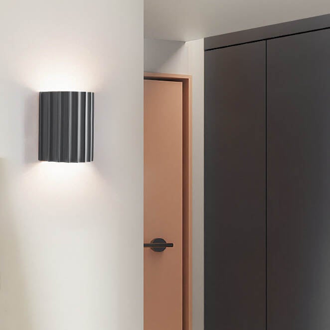 Quilliane Modern Resin Cylinder Wall Sconce for Hallway Accent Lighting