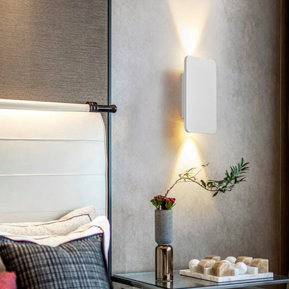 Fiorella Minimalist Aluminum Rectangular Wall Sconce for Hallway and Stairwell Lighting