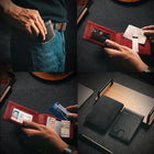 Leather Magnetic Card Holder