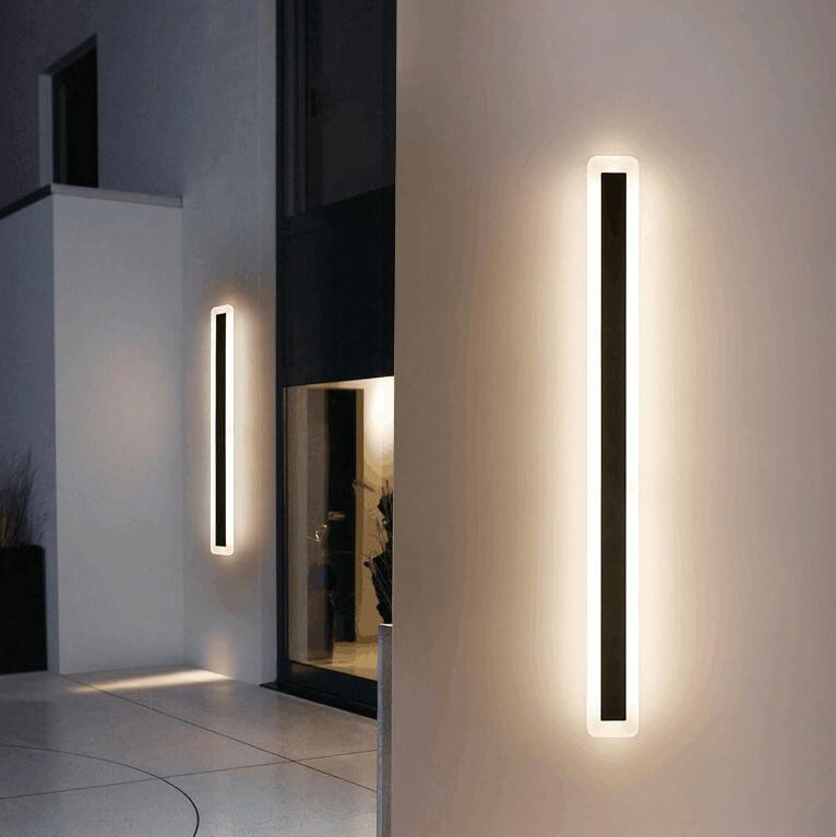 Zephyrine Modern Acrylic LED Bar Wall Sconce Weatherproof for Porch and Patio Lighting