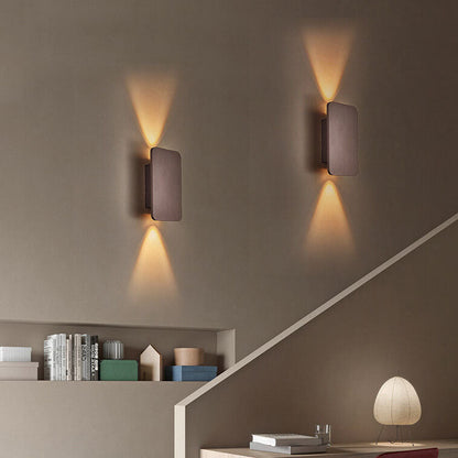 Fiorella Minimalist Aluminum Rectangular Wall Sconce for Hallway and Stairwell Lighting