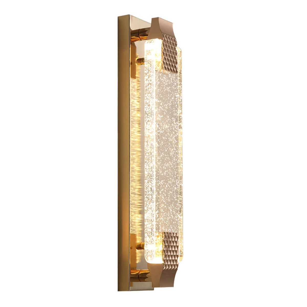 Vallonne European Gold Bubble Crystal LED Wall Sconce for Bedside Reading