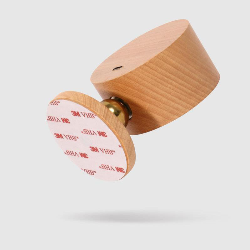 Sylvaine Modern Wood USB Rechargeable Magnetic LED Night Light Wall Sconce