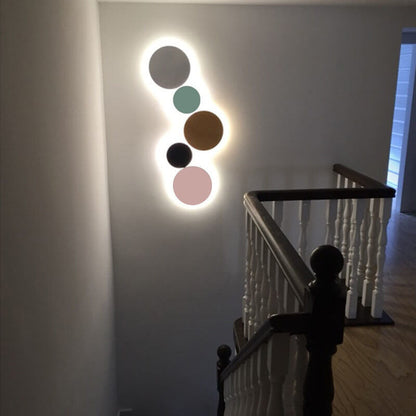 Tivorelle Modern Colorful Iron LED Wall Sconce for Hallway Accent Lighting