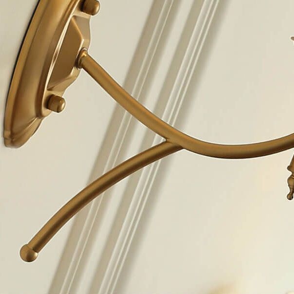 Calanthea European Iron Fabric Mushroom Wall Sconce for Bedside and Study Reading