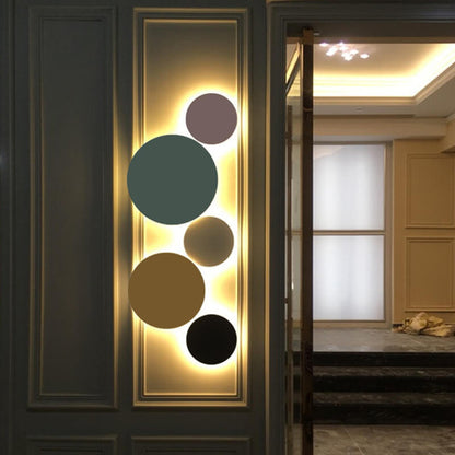 Tivorelle Modern Colorful Iron LED Wall Sconce for Hallway Accent Lighting