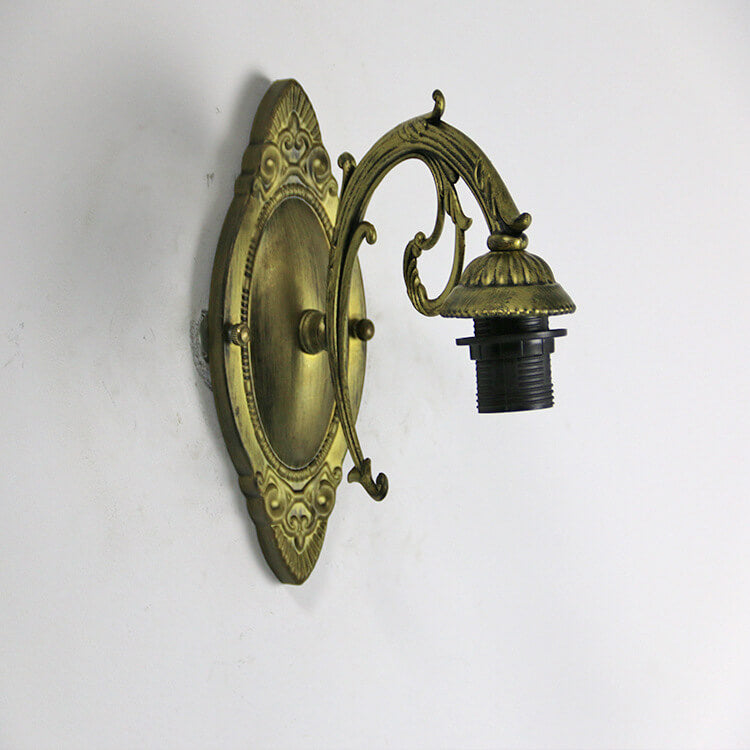 Gildamere Vintage Tiffany Stained Glass Iron Wall Sconce for Hallway Accent Lighting