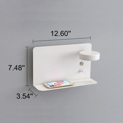 Juverna Modern Iron Square LED Wall Sconce for Hallway and Stairwell Lighting