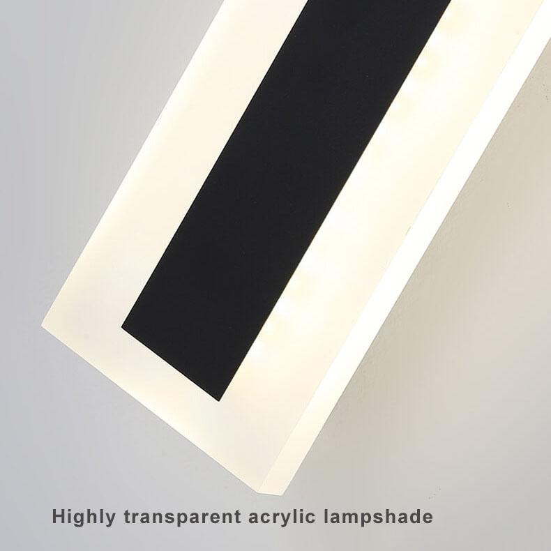 Zephyrine Modern Acrylic LED Bar Wall Sconce Weatherproof for Porch and Patio Lighting