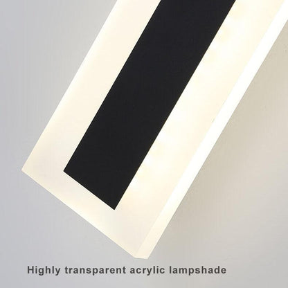 Zephyrine Modern Acrylic LED Bar Wall Sconce Weatherproof for Porch and Patio Lighting