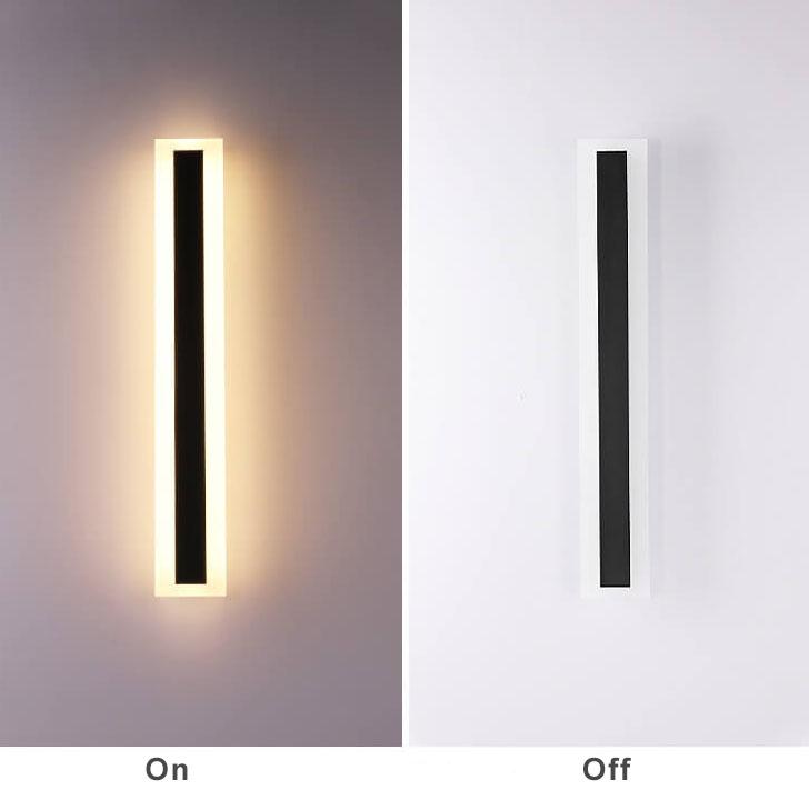 Zephyrine Modern Acrylic LED Bar Wall Sconce Weatherproof for Porch and Patio Lighting