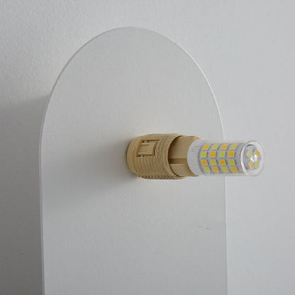 Elowen Minimalist Metal Ring Wall Sconce with Glass Shade for Hallway Lighting