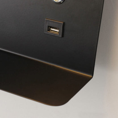 Juverna Modern Iron Square LED Wall Sconce for Hallway and Stairwell Lighting