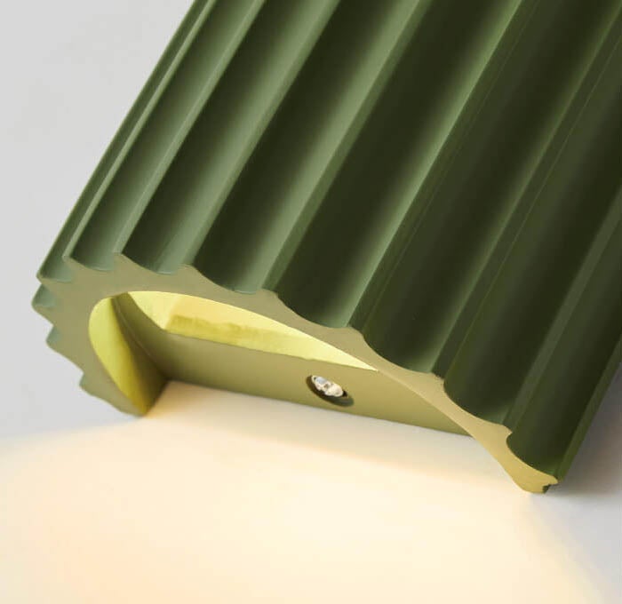 Quilliane Modern Resin Cylinder Wall Sconce for Hallway Accent Lighting