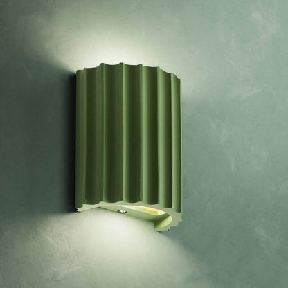 Quilliane Modern Resin Cylinder Wall Sconce for Hallway Accent Lighting