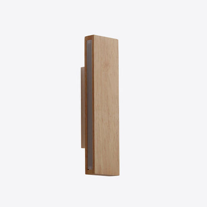 Ravenelle Contemporary Rotatable Solid Wood LED Wall Sconce for Stairwell and Hallway