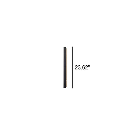 Maelis Retro Black Acrylic Strip LED Wall Sconce Weatherproof for Outdoor Walls