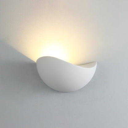 Zorielle Modern Half-Round Aluminum LED Wall Sconce for Living Room Accent
