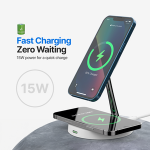 2-in-1 Wireless Charging Station