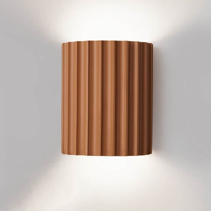 Quilliane Modern Resin Cylinder Wall Sconce for Hallway Accent Lighting