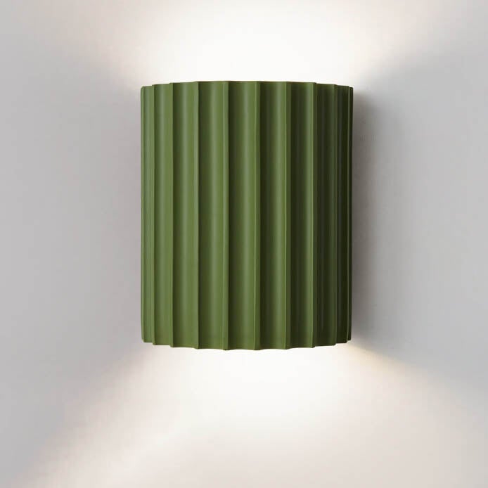 Quilliane Modern Resin Cylinder Wall Sconce for Hallway Accent Lighting