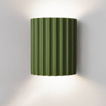 Quilliane Modern Resin Cylinder Wall Sconce for Hallway Accent Lighting