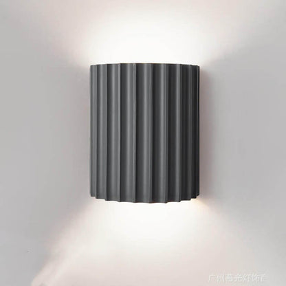 Quilliane Modern Resin Cylinder Wall Sconce for Hallway Accent Lighting